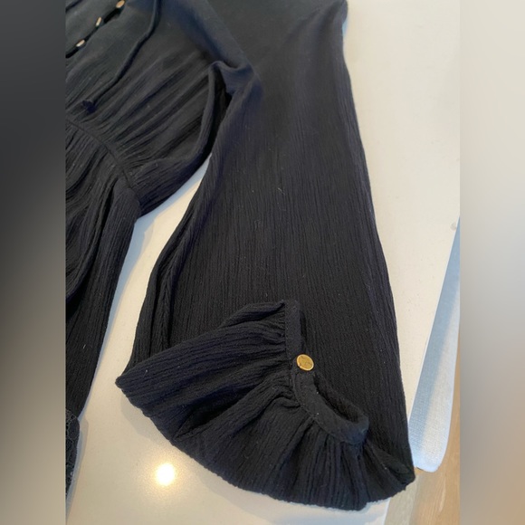 Forever 21 black boho lace trimmed dress size small - Picture 7 of 10